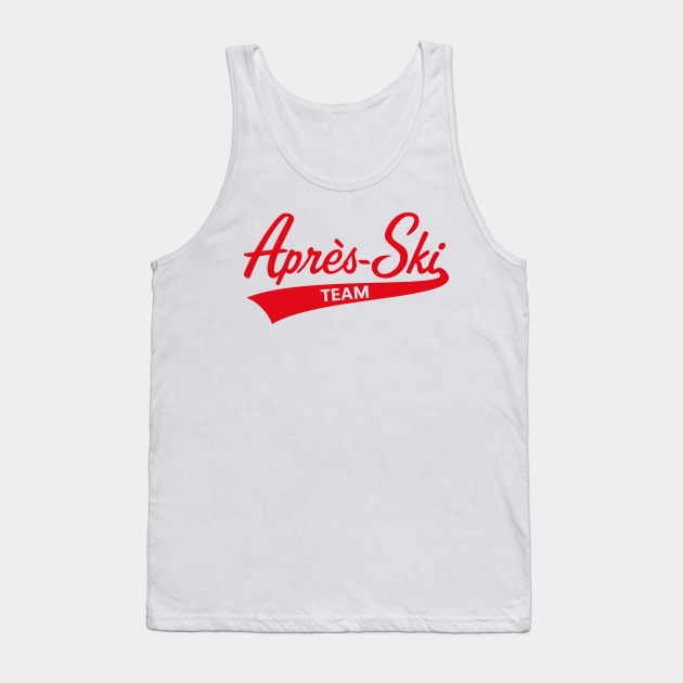 Après-Ski – Team (Lettering / Apres Ski / Apresski / Red) Tank Top by MrFaulbaum